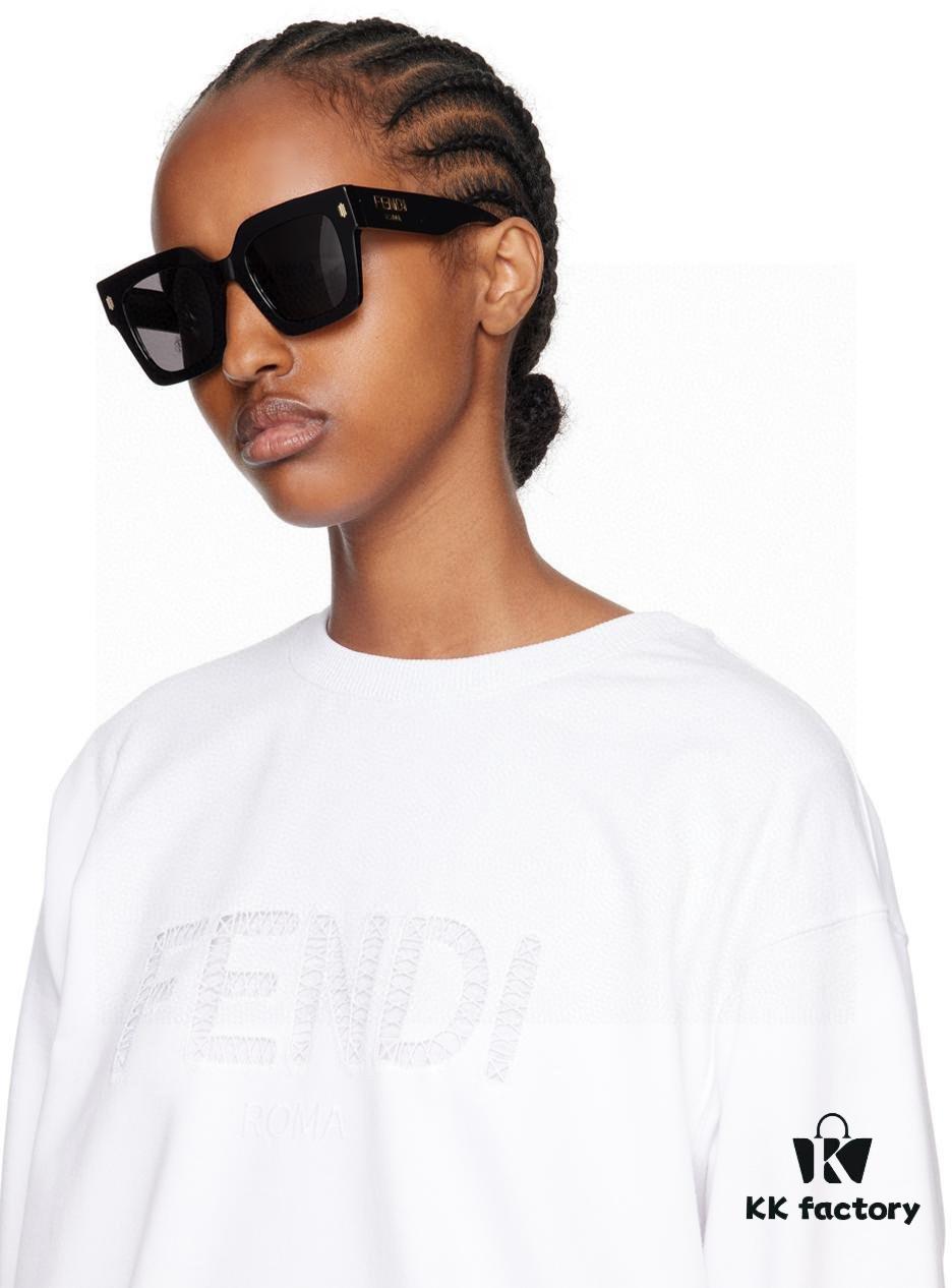 6931fcd43a89a121ed54d392 Fendi 2024 Latest Model Sunglasses, Letter-Logo Round Square UV-Protection Unisex Sunglasses for Men and Women