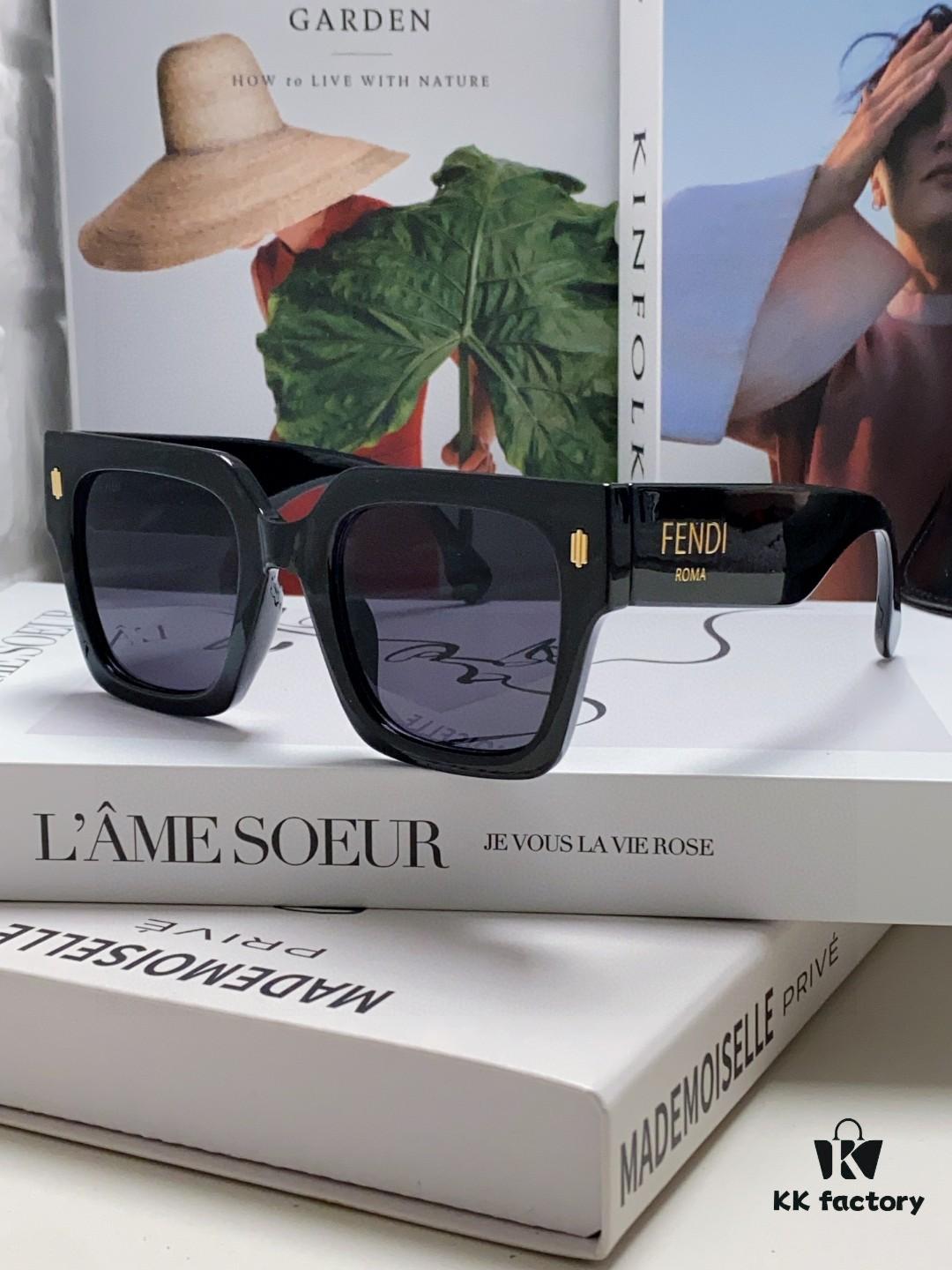 6931fcd43a89a121ed54d393 Fendi 2024 Latest Model Sunglasses, Letter-Logo Round Square UV-Protection Unisex Sunglasses for Men and Women
