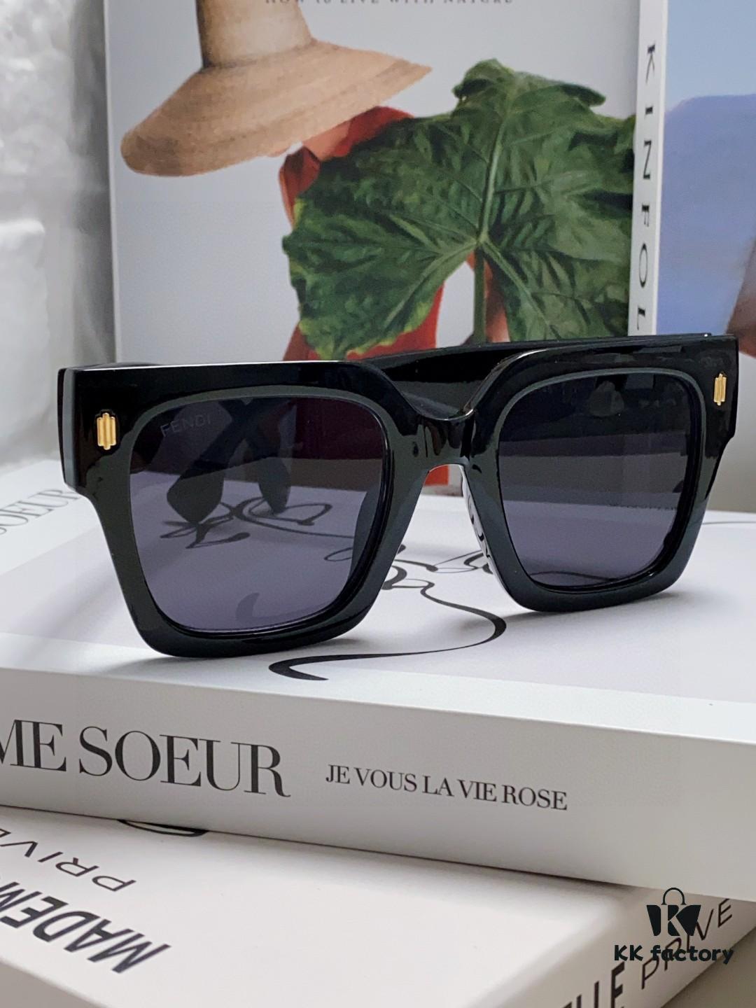 6931fcd43a89a121ed54d394 Fendi 2024 Latest Model Sunglasses, Letter-Logo Round Square UV-Protection Unisex Sunglasses for Men and Women