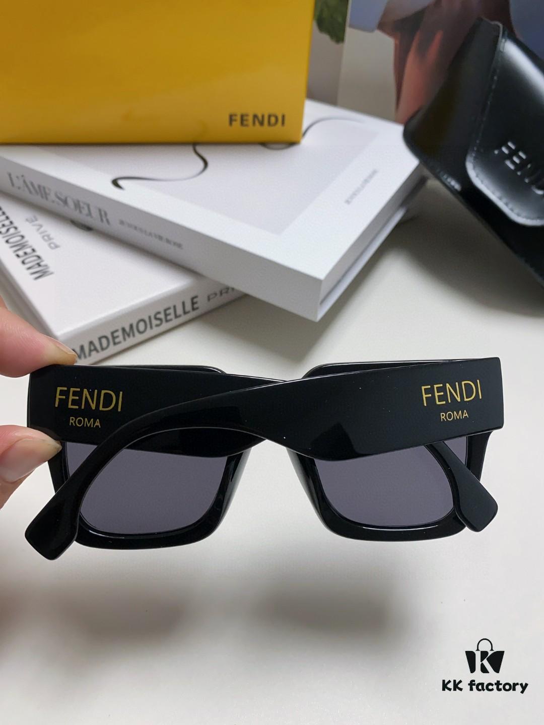 6931fcd43a89a121ed54d397 Fendi 2024 Latest Model Sunglasses, Letter-Logo Round Square UV-Protection Unisex Sunglasses for Men and Women