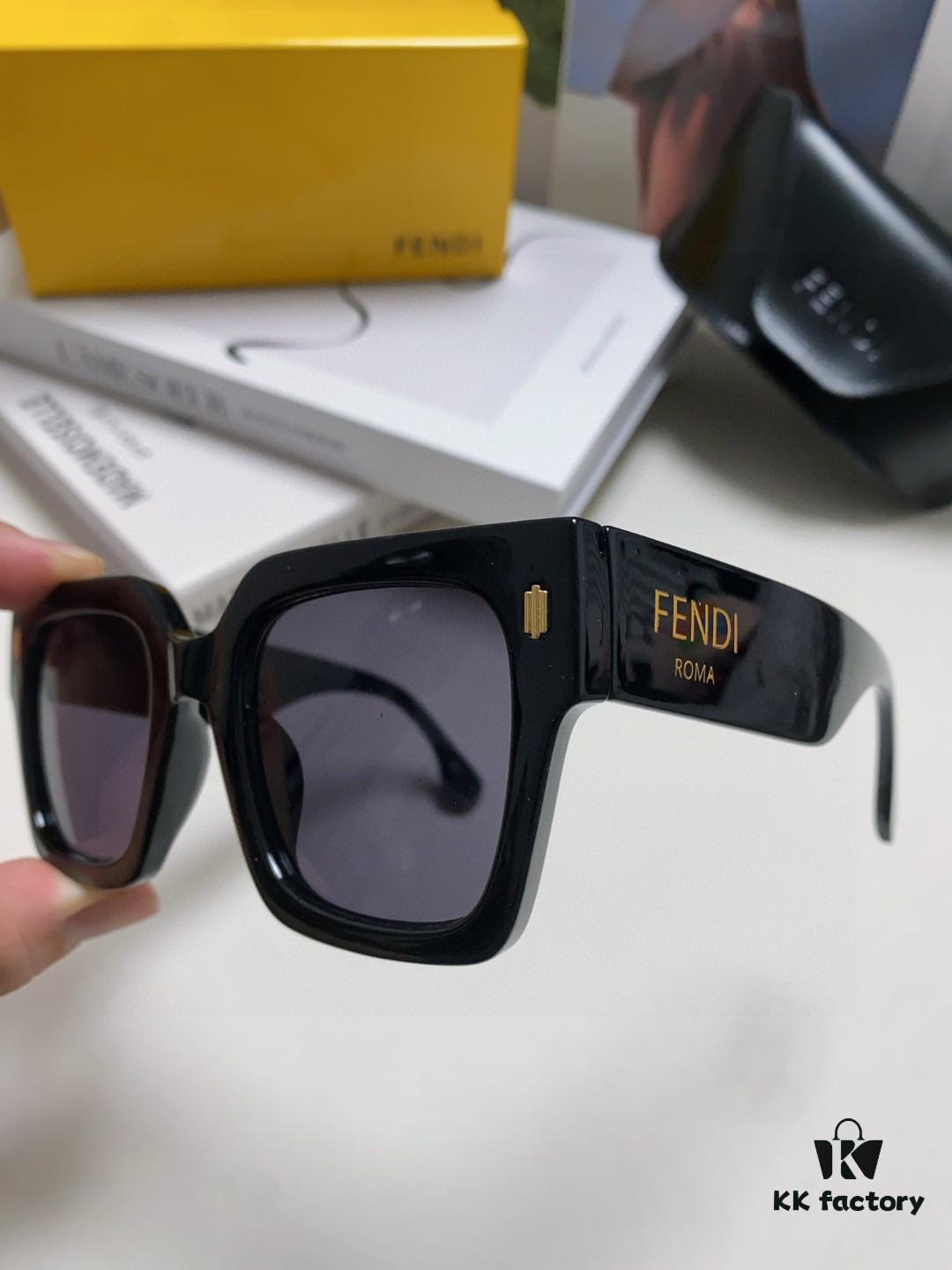 6931fcd43a89a121ed54d398 Fendi 2024 Latest Model Sunglasses, Letter-Logo Round Square UV-Protection Unisex Sunglasses for Men and Women