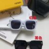 6931fcd53a89a121ed54d39c Fendi 2024 Latest Model Sunglasses, Letter-Logo Round Square UV-Protection Unisex Sunglasses for Men and Women