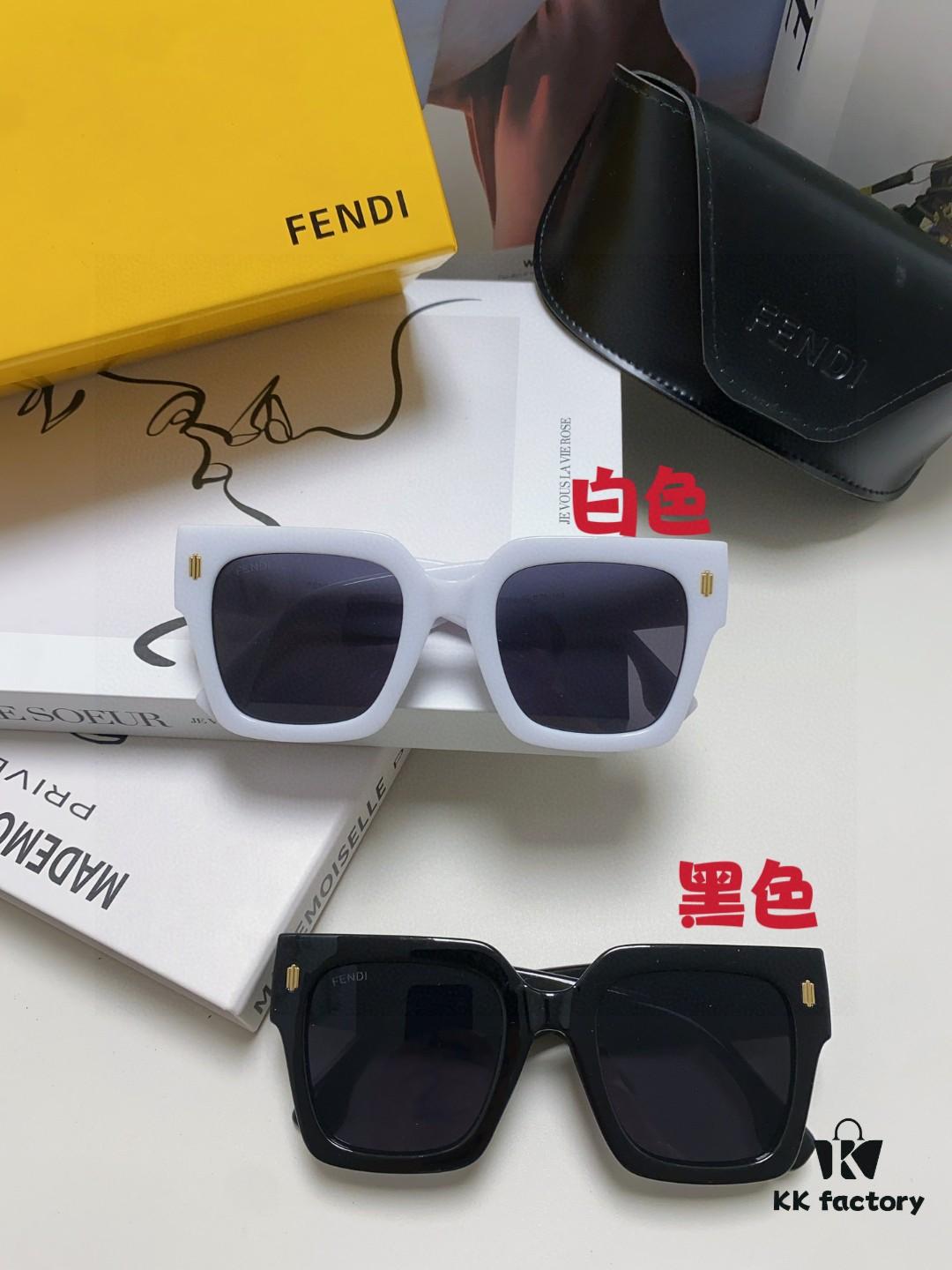 6931fcd53a89a121ed54d39c Fendi 2024 Latest Model Sunglasses, Letter-Logo Round Square UV-Protection Unisex Sunglasses for Men and Women