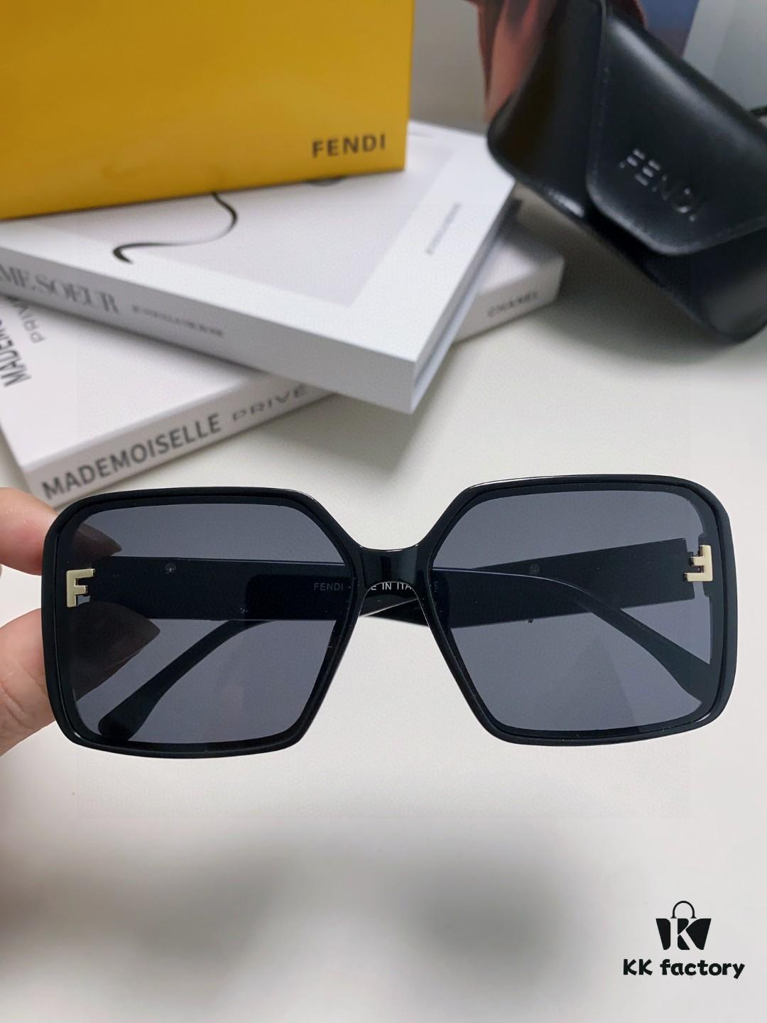 6931fcd53a89a121ed54d3a0 Fendi 2024 New Arrival Trendy European-American Style Square Sunglasses for Women, High-End Fashion UV-Protective Sunglasses In Stock