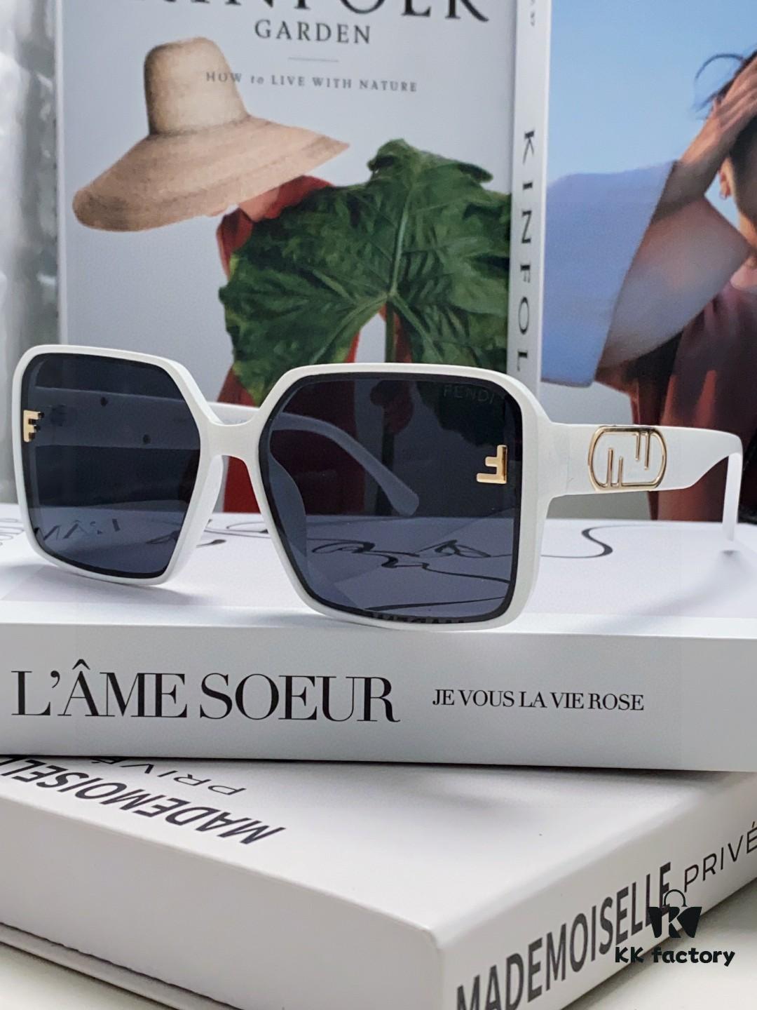 6931fcd63a89a121ed54d3b1 Fendi 2024 New Arrival Trendy European-American Style Square Sunglasses for Women, High-End Fashion UV-Protective Sunglasses In Stock