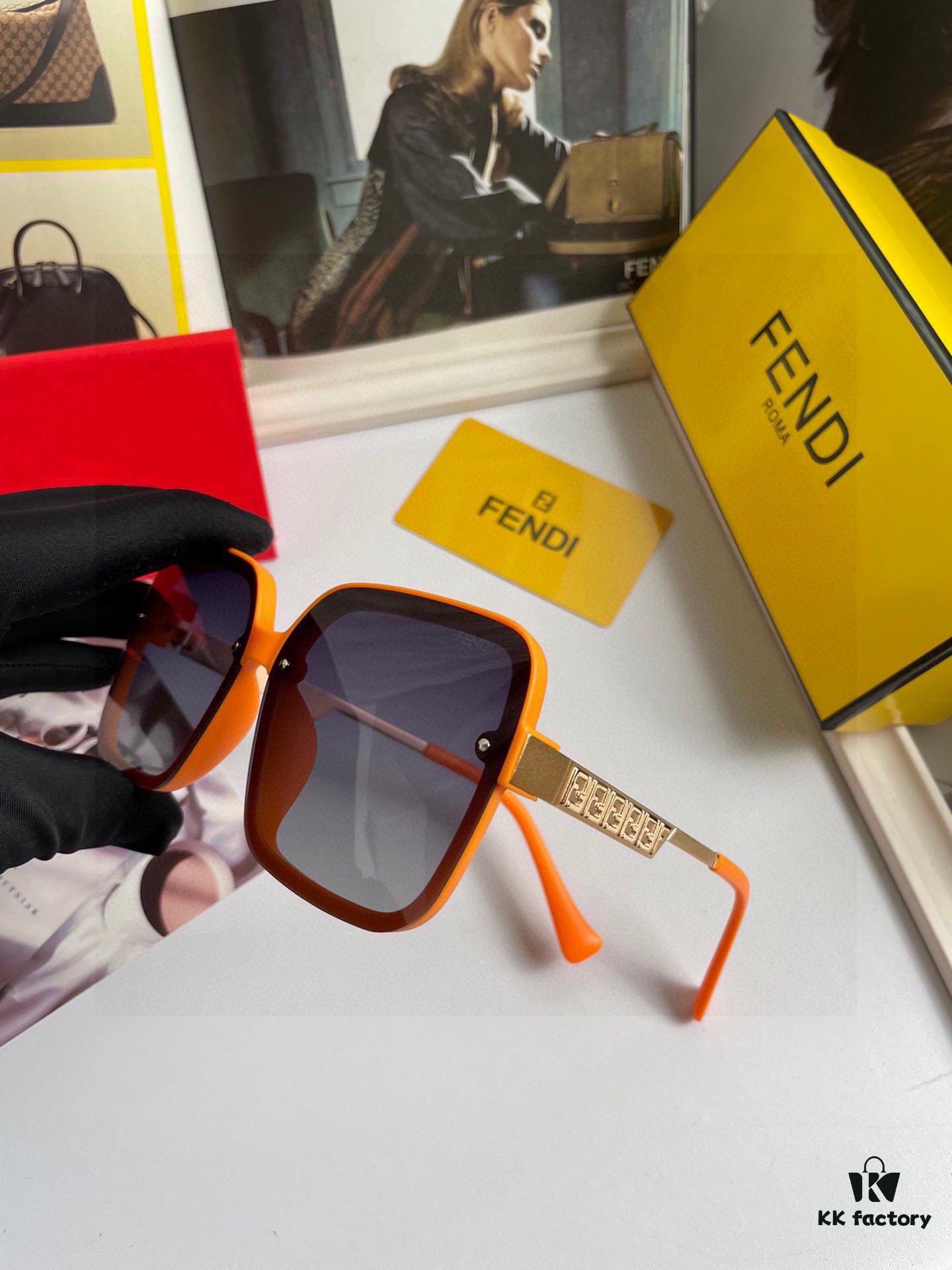 6931fcdc3a89a121ed54d3ff Fendi Women's Polarized Sunglasses, Fashionable Face-Framing Design, Luxury Style, Model 7233
