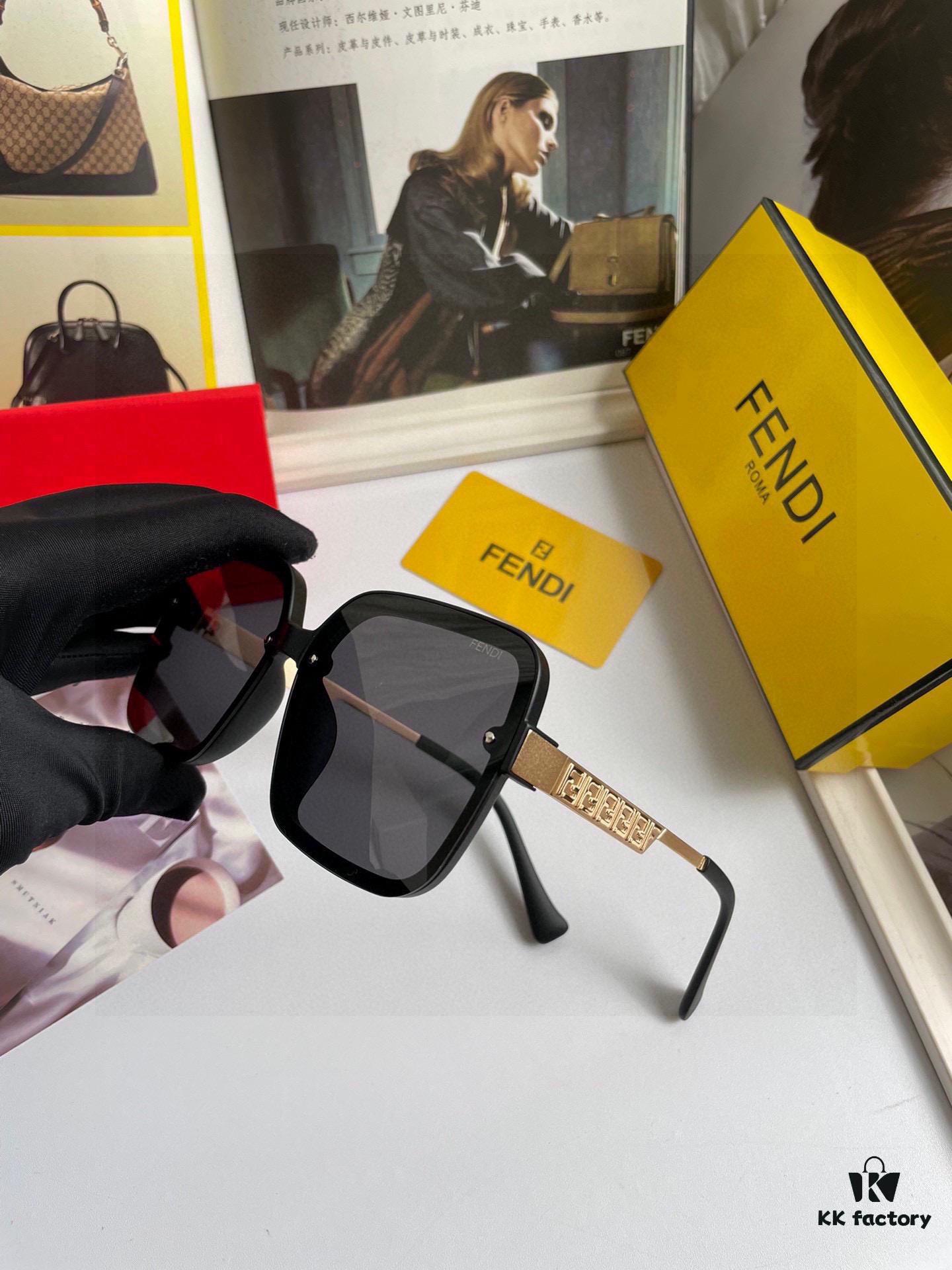 6931fcdc3a89a121ed54d400 Fendi Women's Polarized Sunglasses, Fashionable Face-Framing Design, Luxury Style, Model 7233