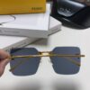 6931fcdd3a89a121ed54d412 Fendi 2024 New Arrival Exquisite F Diamond Metal Square Frameless Sunglasses Unisex UV Protection Shades FE4082US