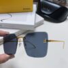 6931fcdd3a89a121ed54d413 Fendi 2024 New Arrival Exquisite F Diamond Metal Square Frameless Sunglasses Unisex UV Protection Shades FE4082US
