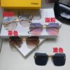 6931fcde3a89a121ed54d417 Fendi 2024 New Arrival Exquisite F Diamond Metal Square Frameless Sunglasses Unisex UV Protection Shades FE4082US