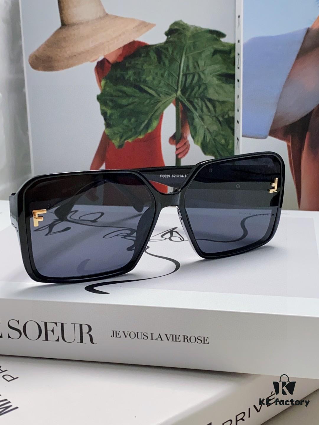 6931fcde3a89a121ed54d422 Fendi 2024 New Arrival Trendy European-American Style Square Sunglasses for Women, High-End Fashion UV-Protective Sunglasses In Stock