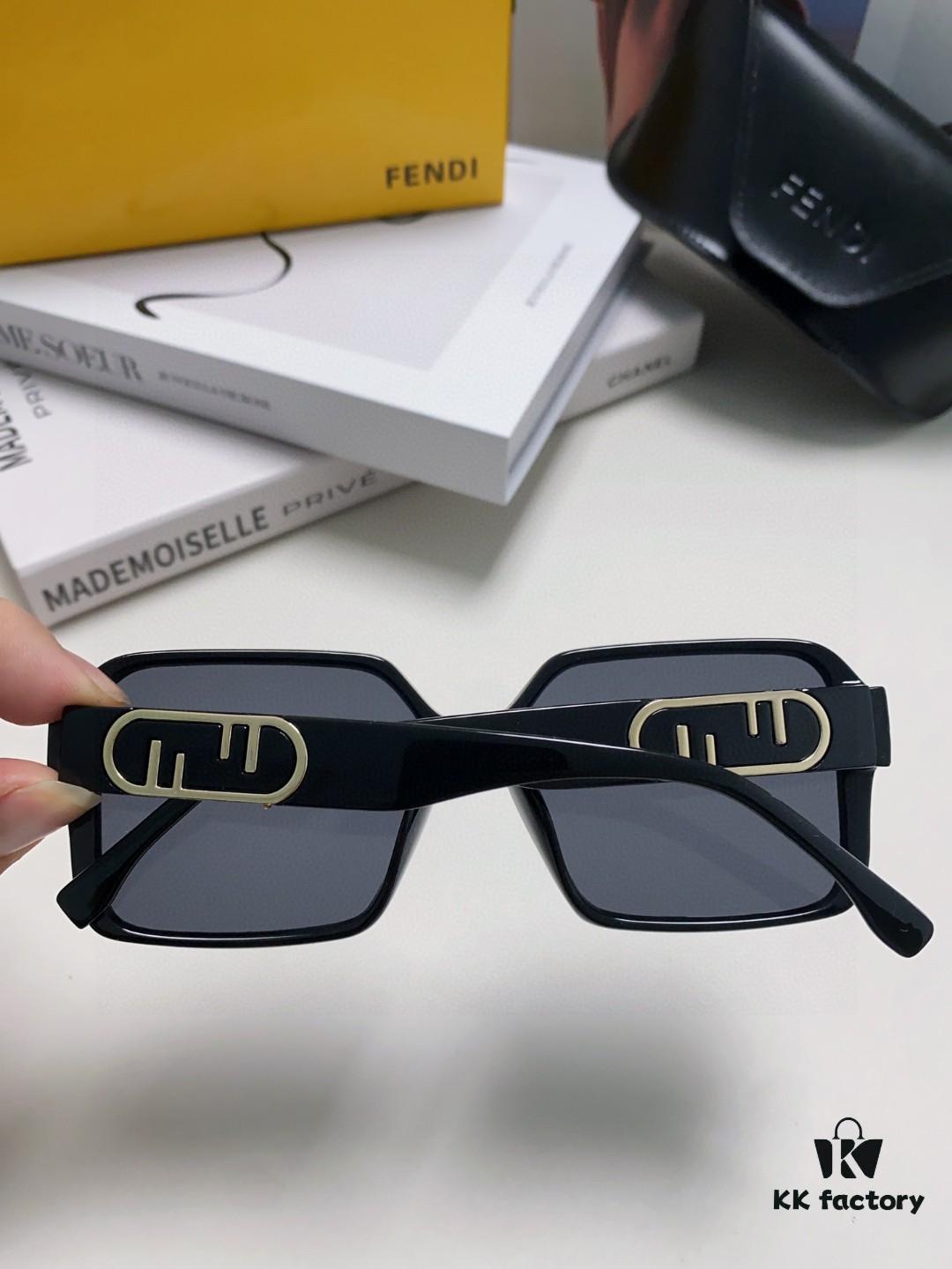 6931fcdf3a89a121ed54d425 Fendi 2024 New Arrival Trendy European-American Style Square Sunglasses for Women, High-End Fashion UV-Protective Sunglasses In Stock