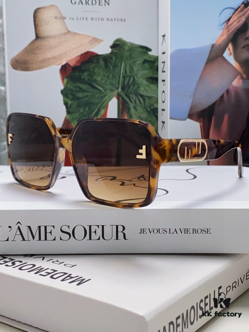 6931fcdf3a89a121ed54d42b Fendi 2024 New Arrival Trendy European-American Style Square Sunglasses for Women, High-End Fashion UV-Protective Sunglasses In Stock