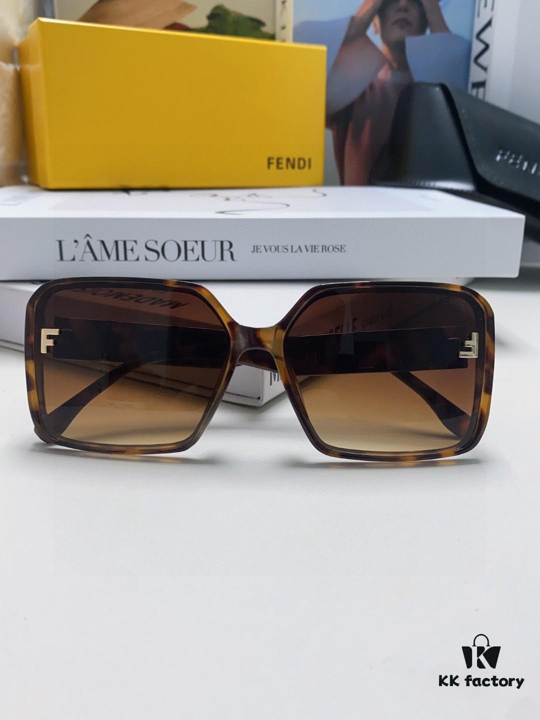 6931fcdf3a89a121ed54d431 Fendi 2024 New Arrival Trendy European-American Style Square Sunglasses for Women, High-End Fashion UV-Protective Sunglasses In Stock
