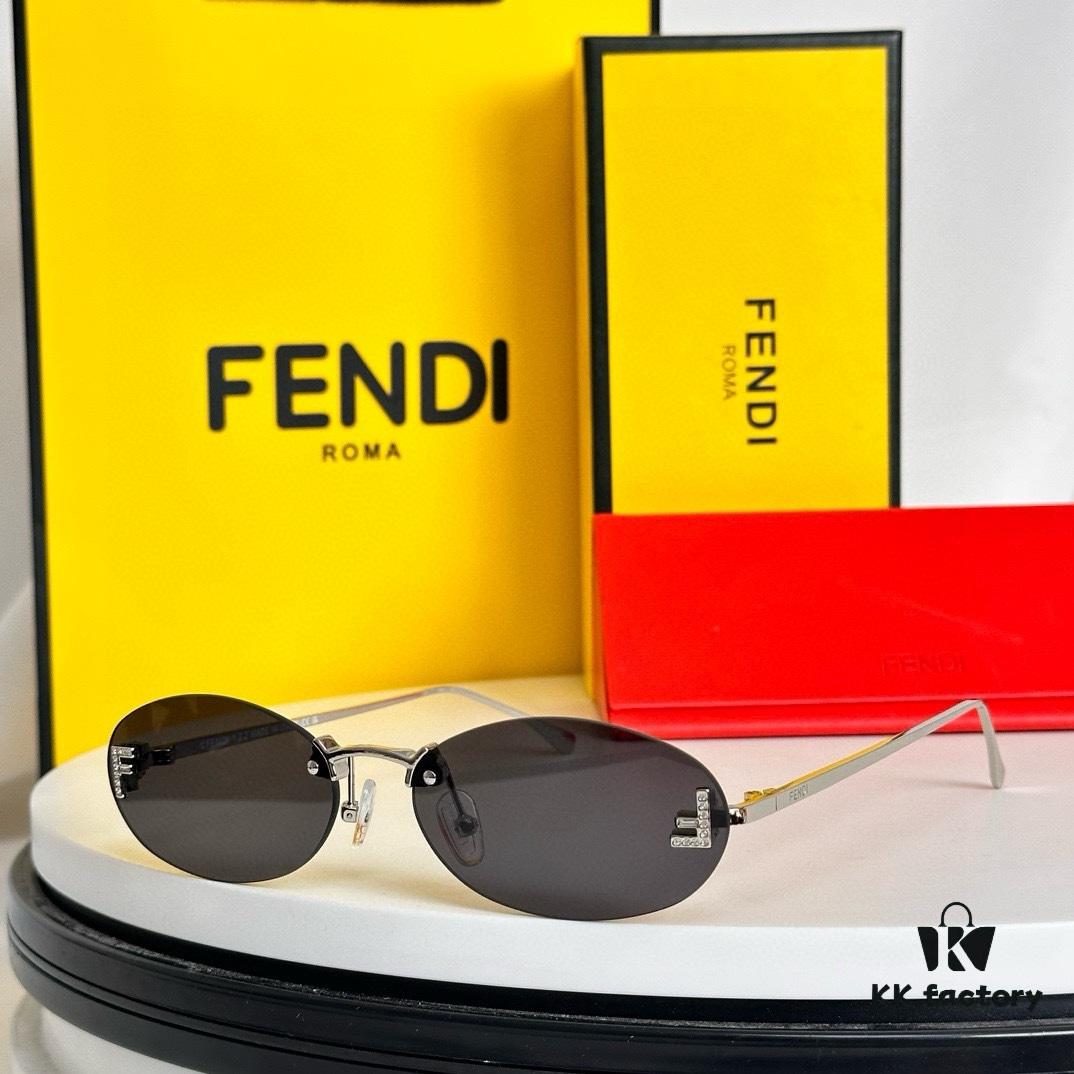 6931fce43a89a121ed54d472 FFENDI* Dual F Inside and Out, OBE Custom. All Details Perfectly Matched, Truly 1:1 Replica. Model: FE4075US Size: 54-15-135 Sunglasses