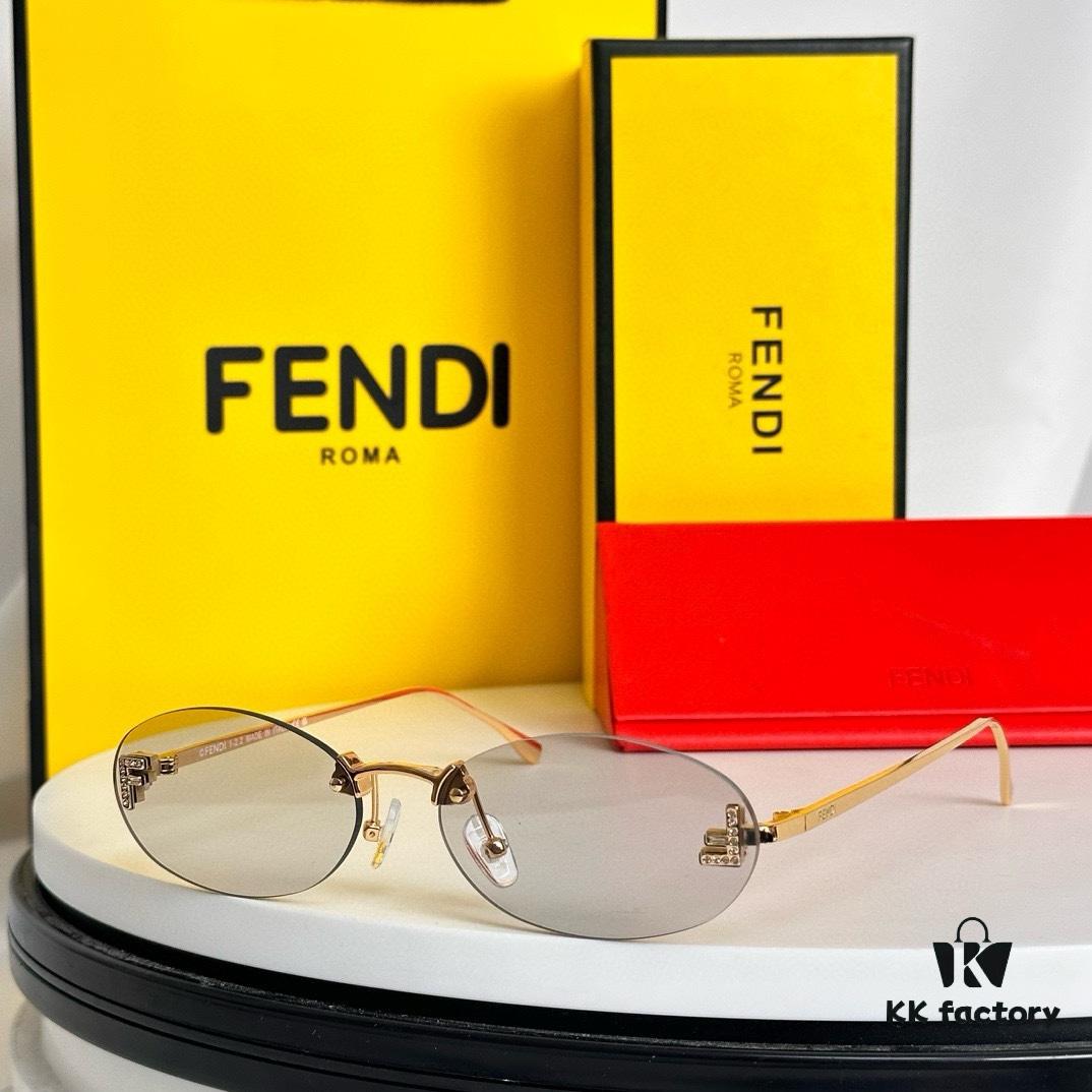 6931fce43a89a121ed54d474 FFENDI* Dual F Inside and Out, OBE Custom. All Details Perfectly Matched, Truly 1:1 Replica. Model: FE4075US Size: 54-15-135 Sunglasses