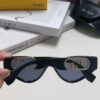 6931fce53a89a121ed54d47b Fendi Cat-Eye Sunglasses for Women, Fashion Metal Logo Design, High-End Stylish and Versatile Sun Glasses