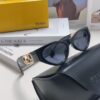 6931fce53a89a121ed54d47e Fendi Cat-Eye Sunglasses for Women, Fashion Metal Logo Design, High-End Stylish and Versatile Sun Glasses