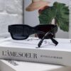 FENDI 2024 New Square Sunglasses, Stylish Hip-Hop Influencer Streetwear Shades with Raised Letters, Trendy European and American Fashion Unisex Sunglasses