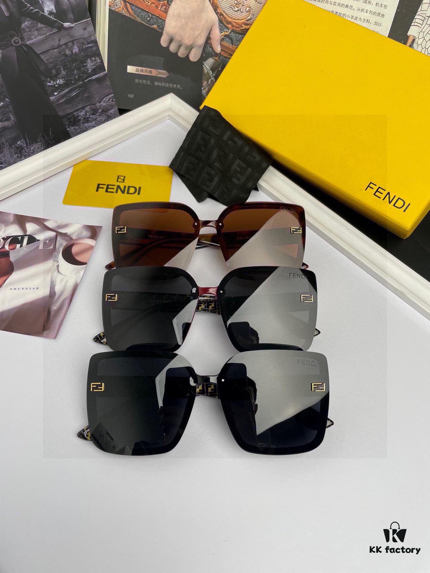 6931fcea3a89a121ed54d4c4 FENDI High-Quality Women's Polarized Sunglasses with TR90 Frame