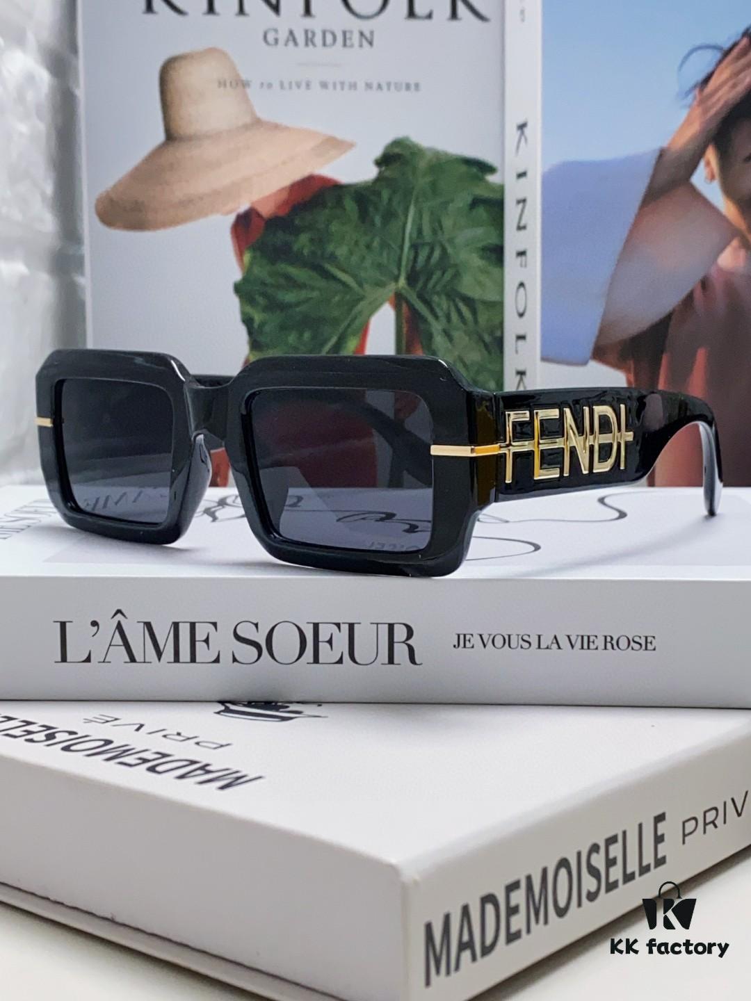 6931fced3a89a121ed54d4eb Fendi New Square Sunglasses for Men and Women, Fashionable Streetwear Style Shades