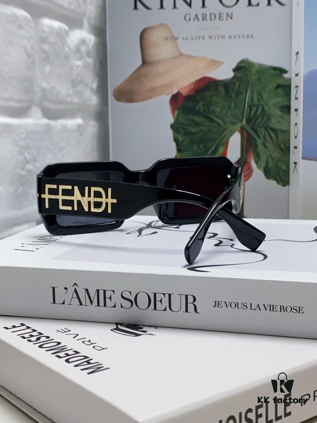 6931fced3a89a121ed54d4ed Fendi New Square Sunglasses for Men and Women, Fashionable Streetwear Style Shades
