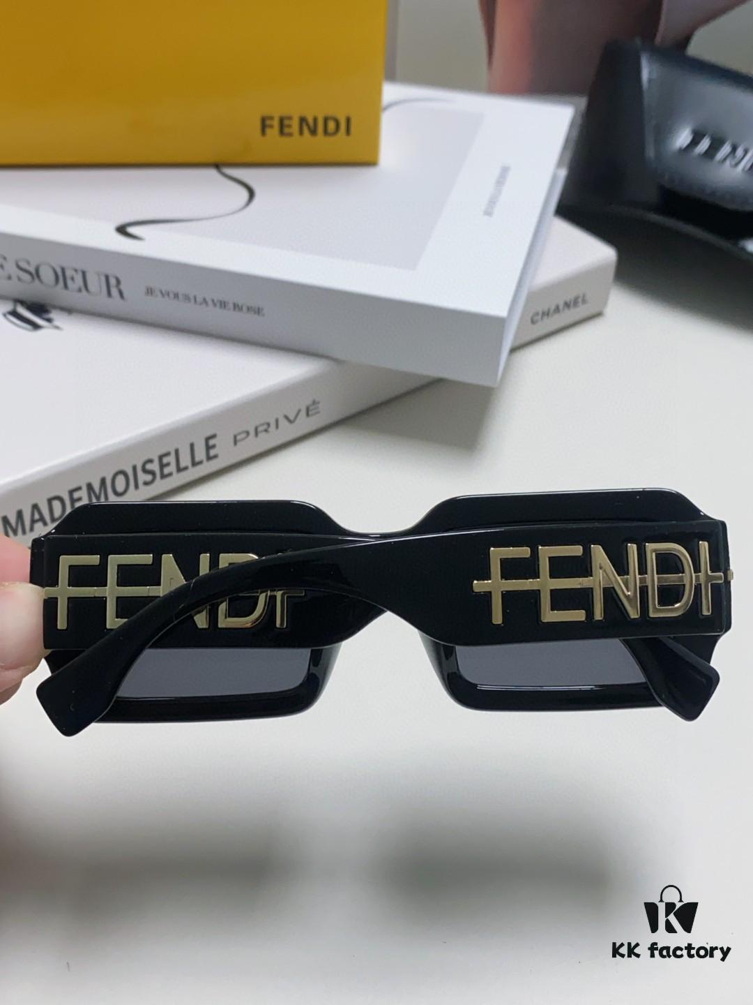6931fced3a89a121ed54d4ef Fendi New Square Sunglasses for Men and Women, Fashionable Streetwear Style Shades
