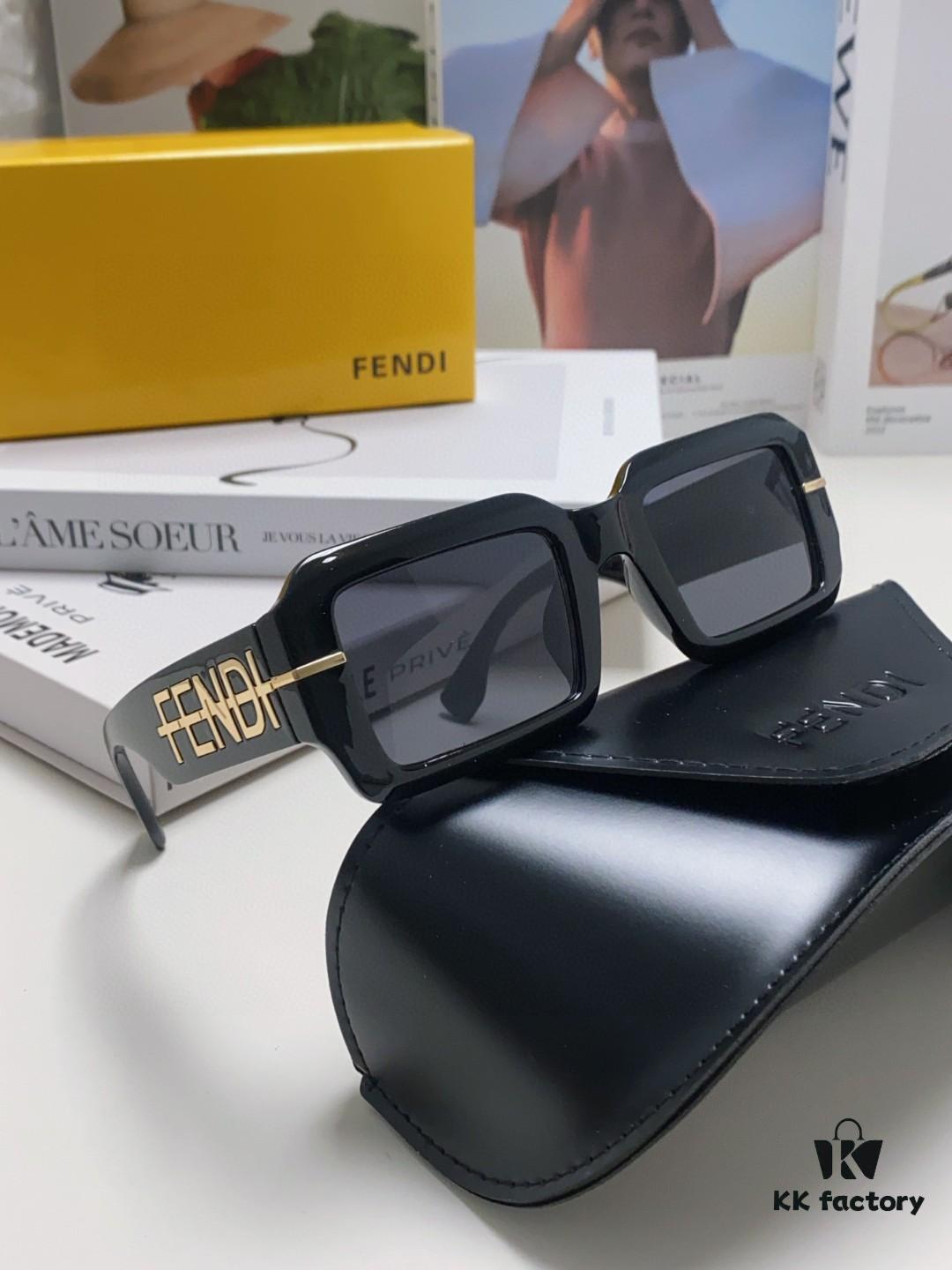 6931fcee3a89a121ed54d4f2 Fendi New Square Sunglasses for Men and Women, Fashionable Streetwear Style Shades