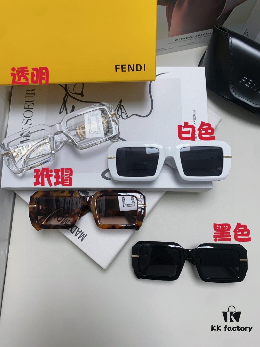 6931fcee3a89a121ed54d4f4 Fendi New Square Sunglasses for Men and Women, Fashionable Streetwear Style Shades