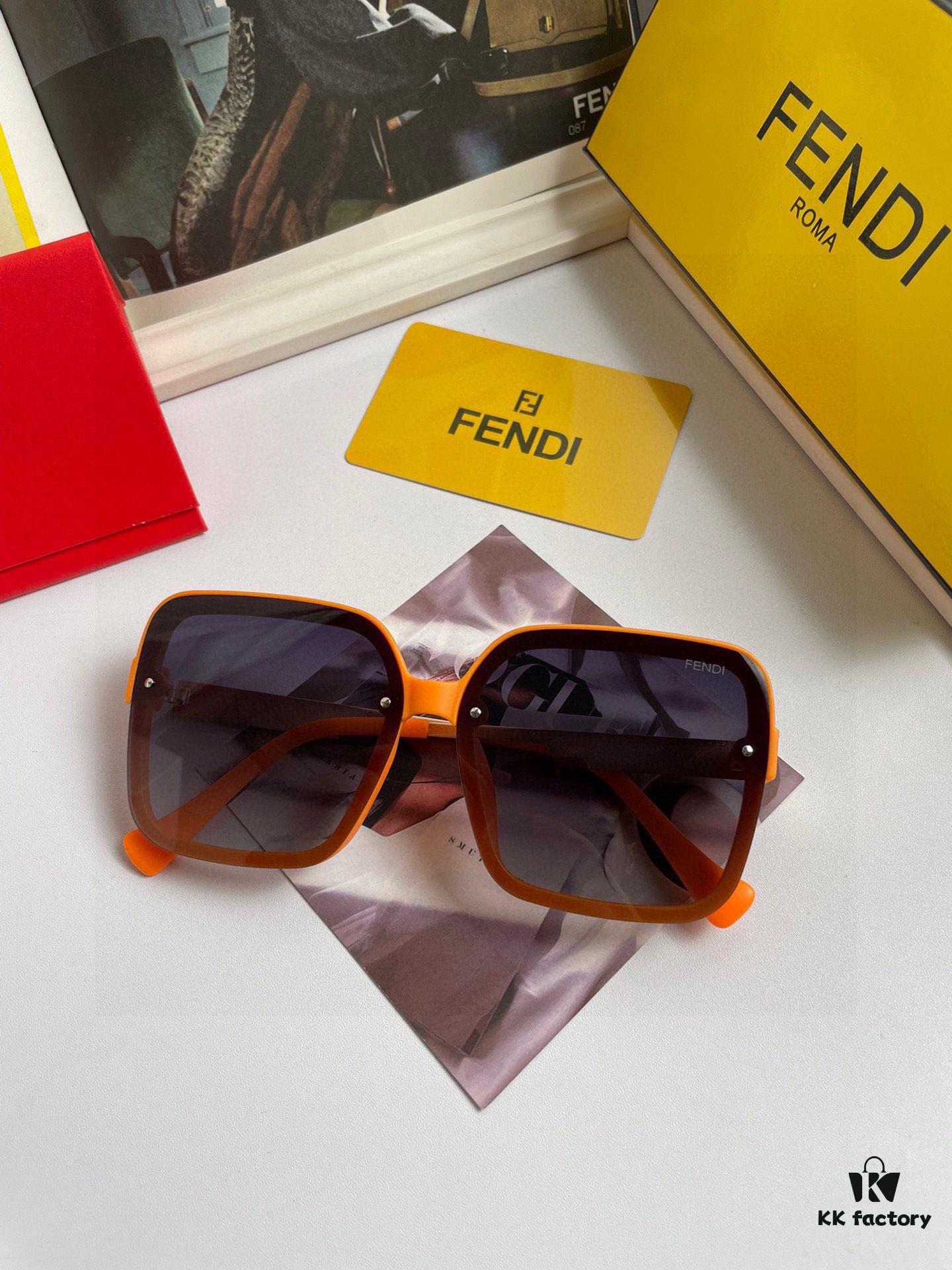 6931fcee3a89a121ed54d4f9 Fendi Women's Polarized Sunglasses, Fashionable Face-Framing Design, Luxury Style, 7233 Eyewear