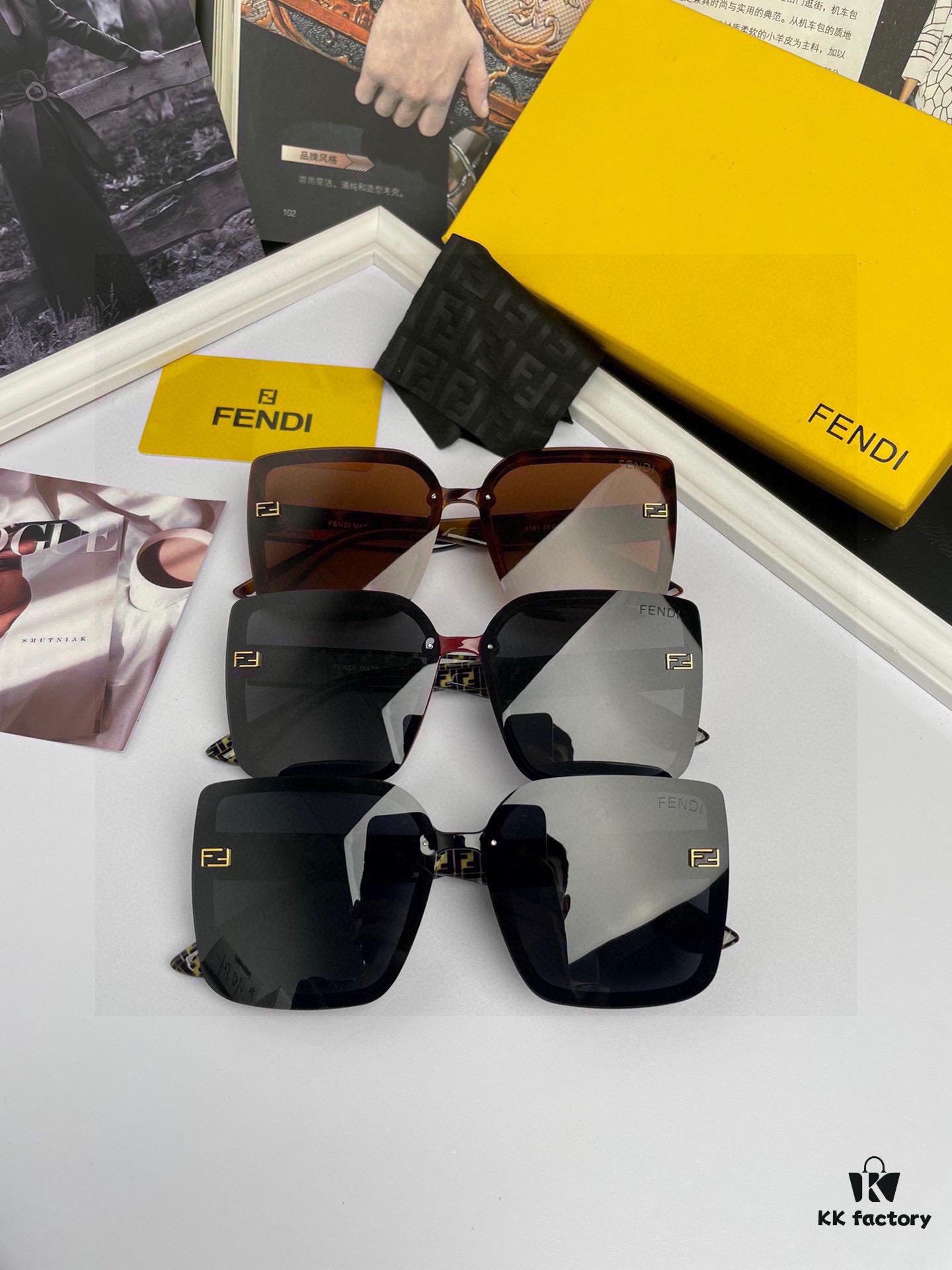 6931fcf03a89a121ed54d50f FENDI High-Quality Women's Polarized Sunglasses with TR90 Frame