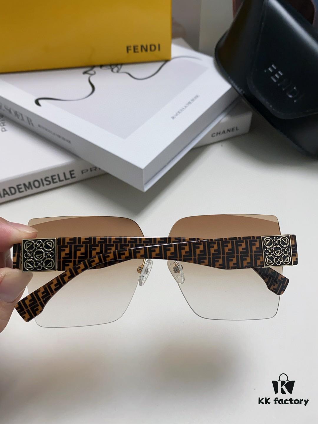 6931fcf03a89a121ed54d514 FENDI 2024 Spring New Arrival Trendy Fashion Square Polarized Sunglasses for Women, High-Quality Comfortable Wear, Influencer Popular Style