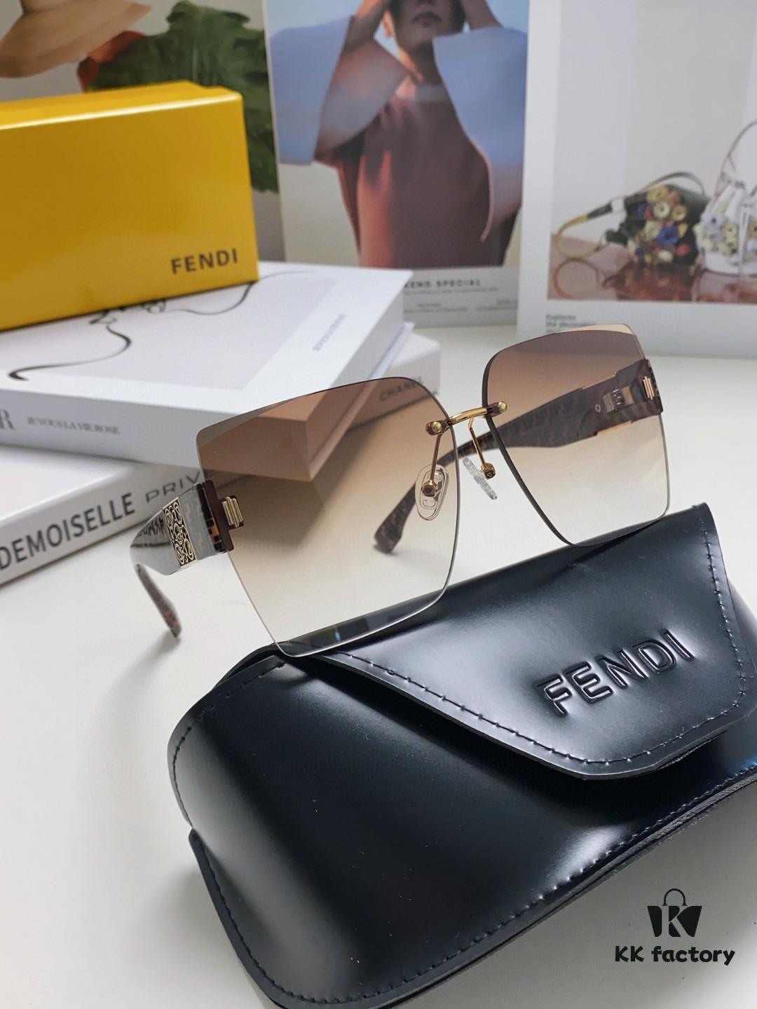 6931fcf03a89a121ed54d517 FENDI 2024 Spring New Arrival Trendy Fashion Square Polarized Sunglasses for Women, High-Quality Comfortable Wear, Influencer Popular Style