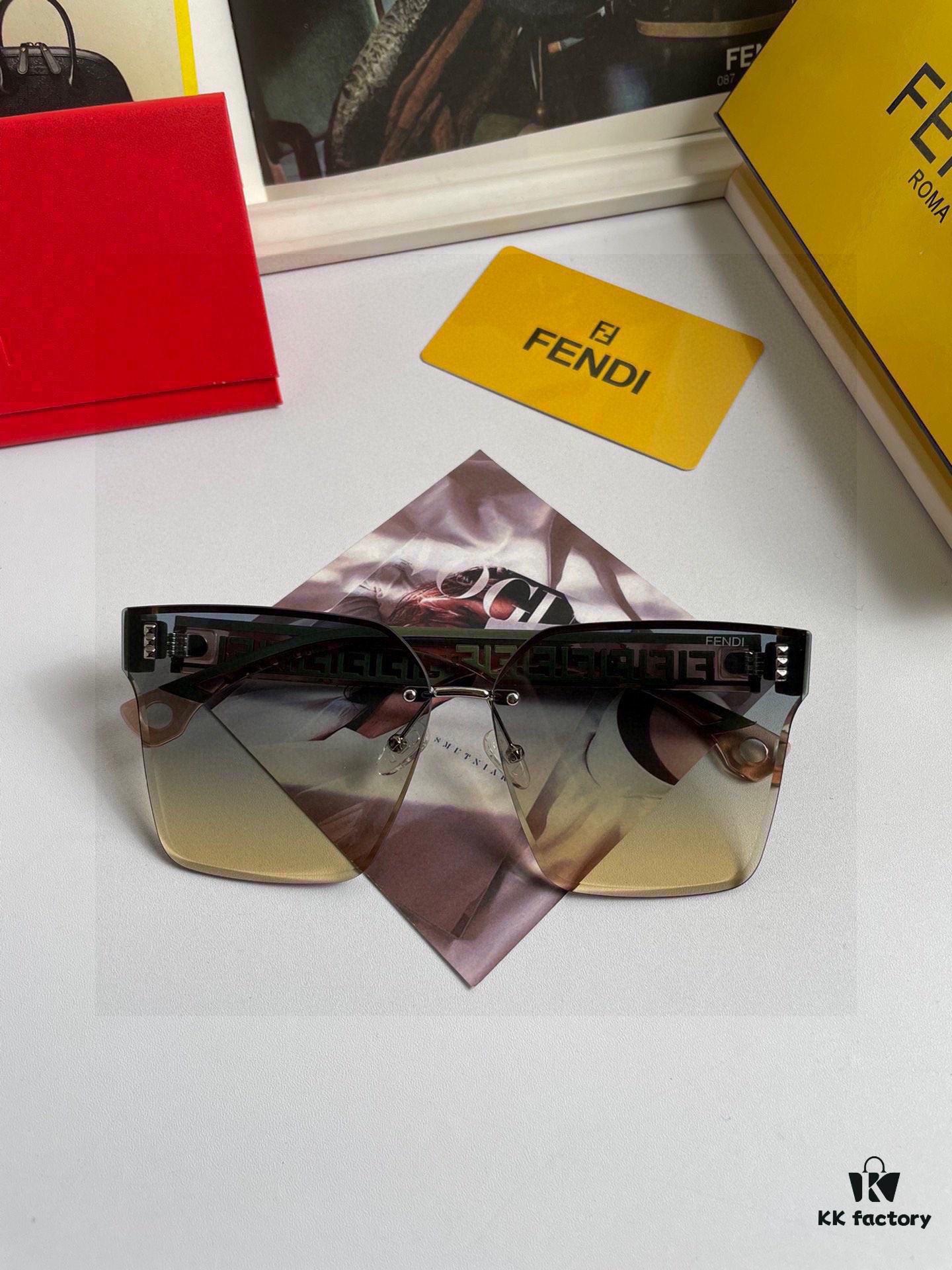 6931fcf63a89a121ed54d569 Fendi Women's Sunglasses with HD Nylon Lenses, Fashionable Face-Framing Design, Stylish and Premium Look