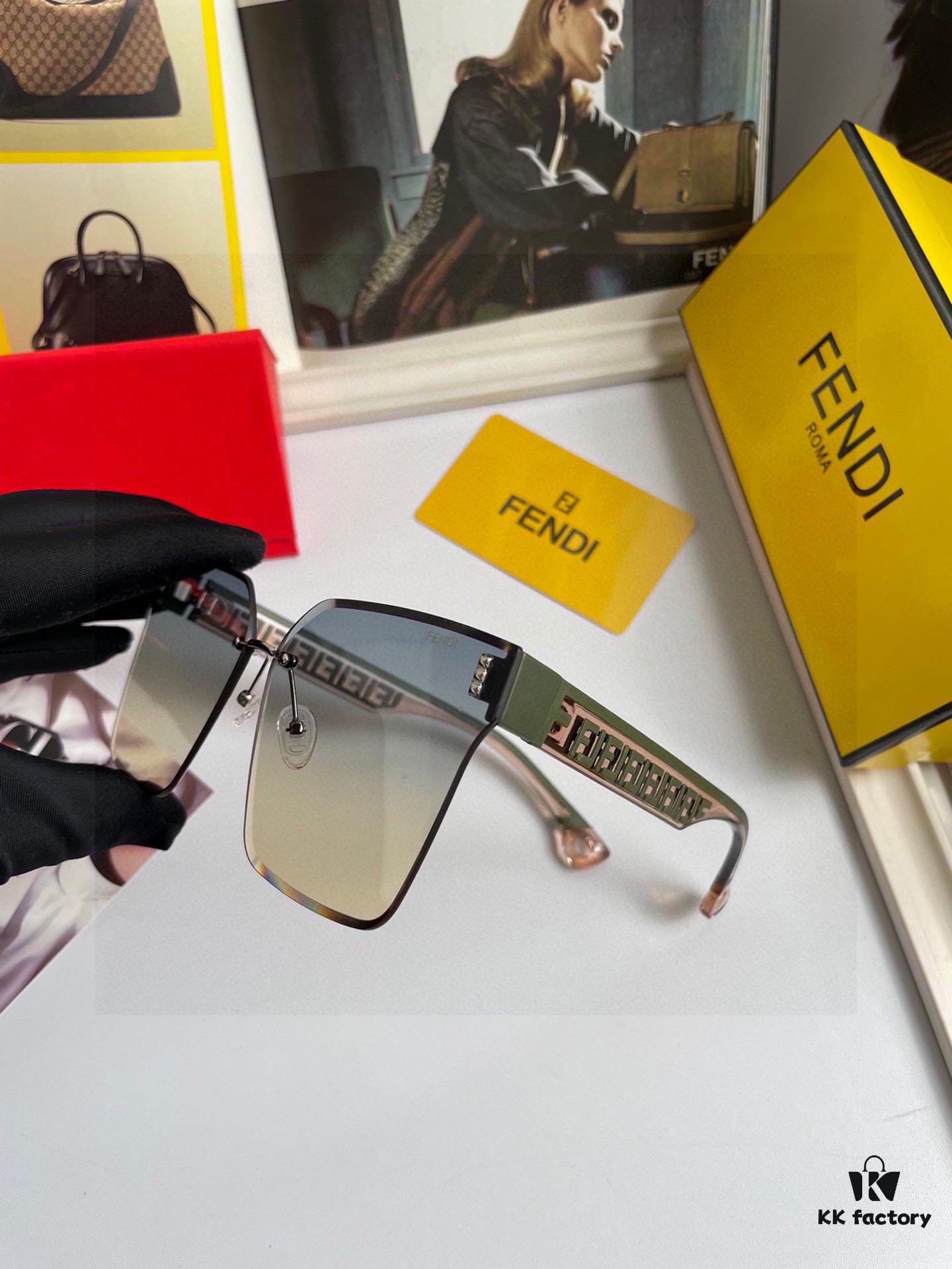 6931fcf73a89a121ed54d56b Fendi Women's Sunglasses with HD Nylon Lenses, Fashionable Face-Framing Design, Stylish and Premium Look