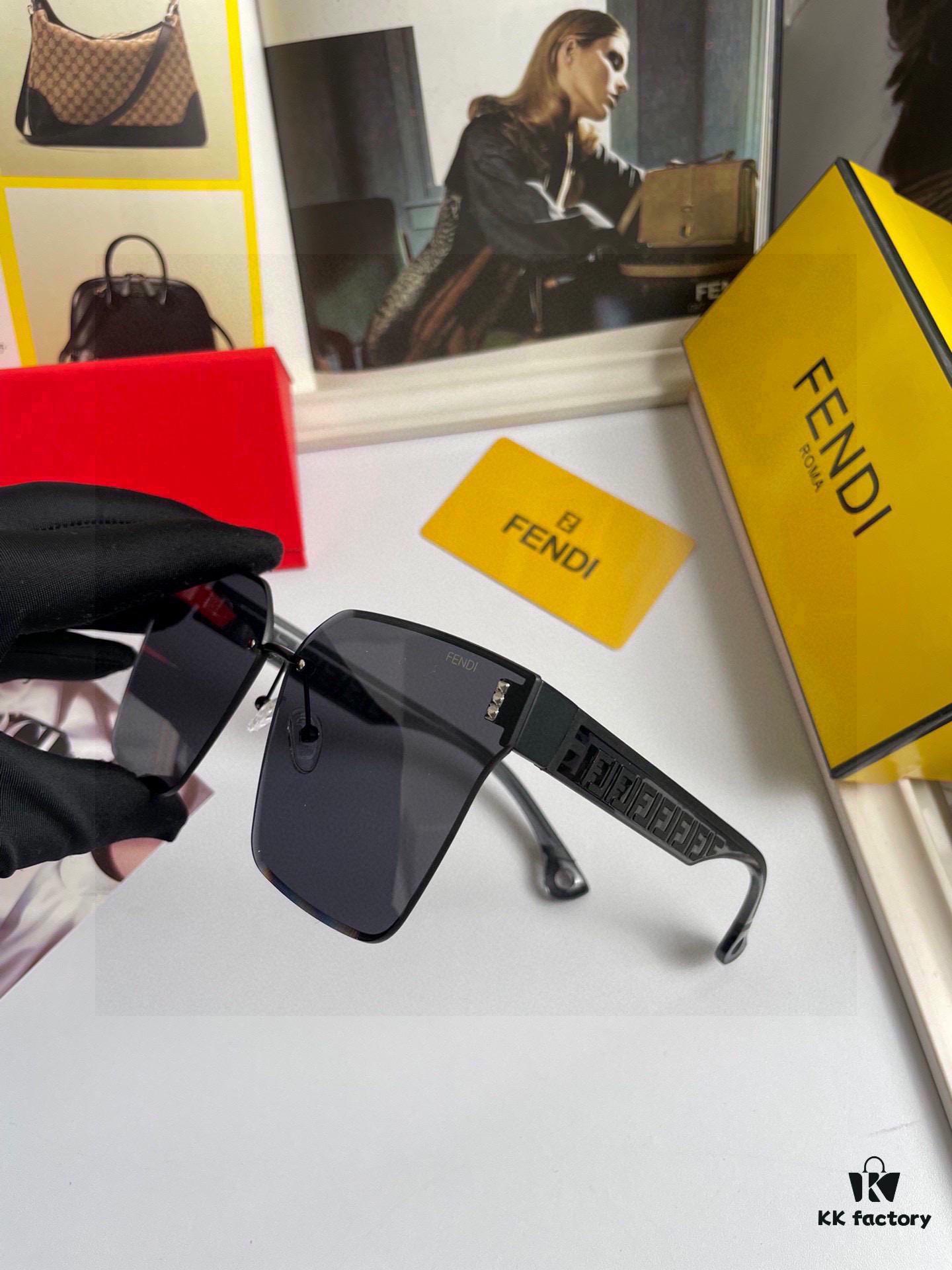 6931fcf73a89a121ed54d56c Fendi Women's Sunglasses with HD Nylon Lenses, Fashionable Face-Framing Design, Stylish and Premium Look