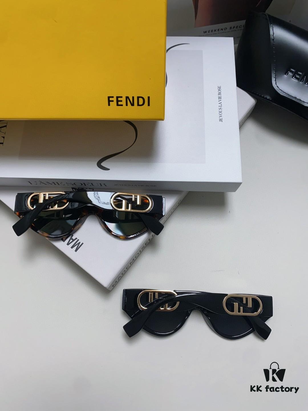 6931fcfb3a89a121ed54d5a4 Fendi Cat-Eye Sunglasses for Women, Fashionable Metal Logo Design, High-End Stylish and Versatile Sunglasses