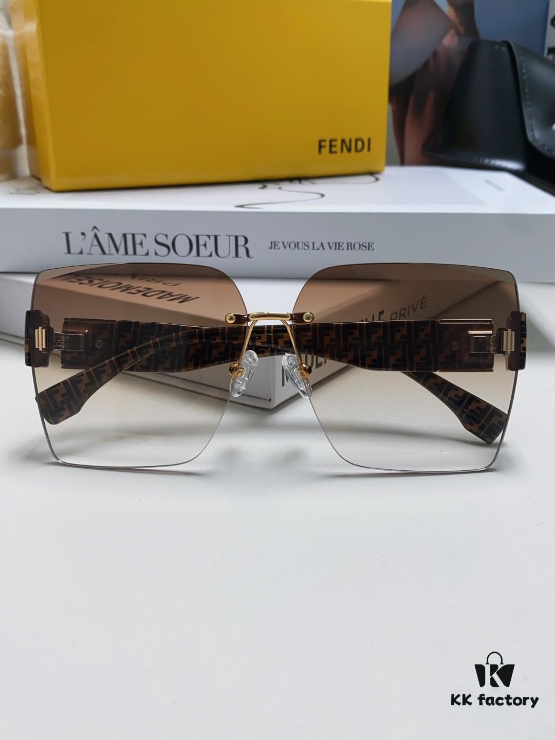 6931fd013a89a121ed54d5f5 FENDI 2024 Spring New Arrival Trendy Fashion Square Polarized Sunglasses for Women High-Quality Comfortable Wear Influencer Style HD Polarized Sun Glasses