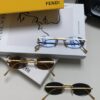 6931fd043a89a121ed54d61d Fendi 2024 New Arrival Metal Frameless Oval Sunglasses for Women, Fashionable and Stylish Unisex UV-Protective Eyewear
