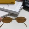 6931fd043a89a121ed54d625 Fendi 2024 New Arrival Metal Frameless Oval Sunglasses for Women, Stylish and Unique Unisex UV Protection Sunglasses