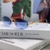 6931fd053a89a121ed54d62d Fendi 2024 New Arrival Metal Frameless Oval Sunglasses for Women, Stylish and Unique UV-Protective Shades Unisex Sun Glasses