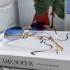 6931fd053a89a121ed54d62f Fendi 2024 New Arrival Metal Frameless Oval Sunglasses for Women, Stylish and Unique UV-Protective Shades Unisex Sun Glasses
