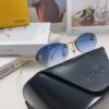 6931fd063a89a121ed54d634 Fendi 2024 New Arrival Metal Frameless Oval Sunglasses for Women, Stylish and Unique UV-Protective Shades Unisex Sun Glasses