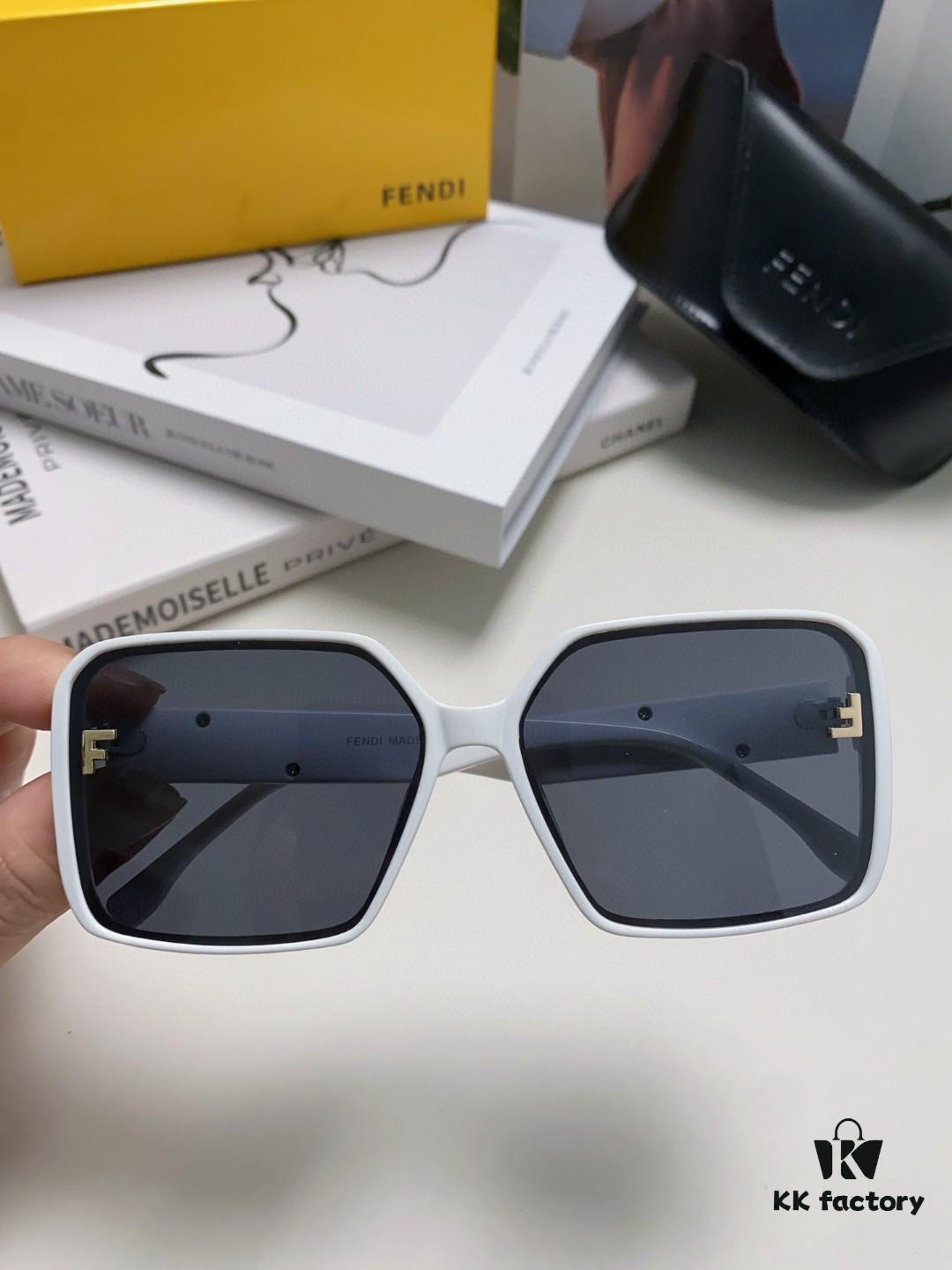 6931fd073a89a121ed54d64e Fendi 2024 New Arrival Trendy European-American Style Square Sunglasses for Women, High-End Fashion UV-Protective Sunglasses In Stock