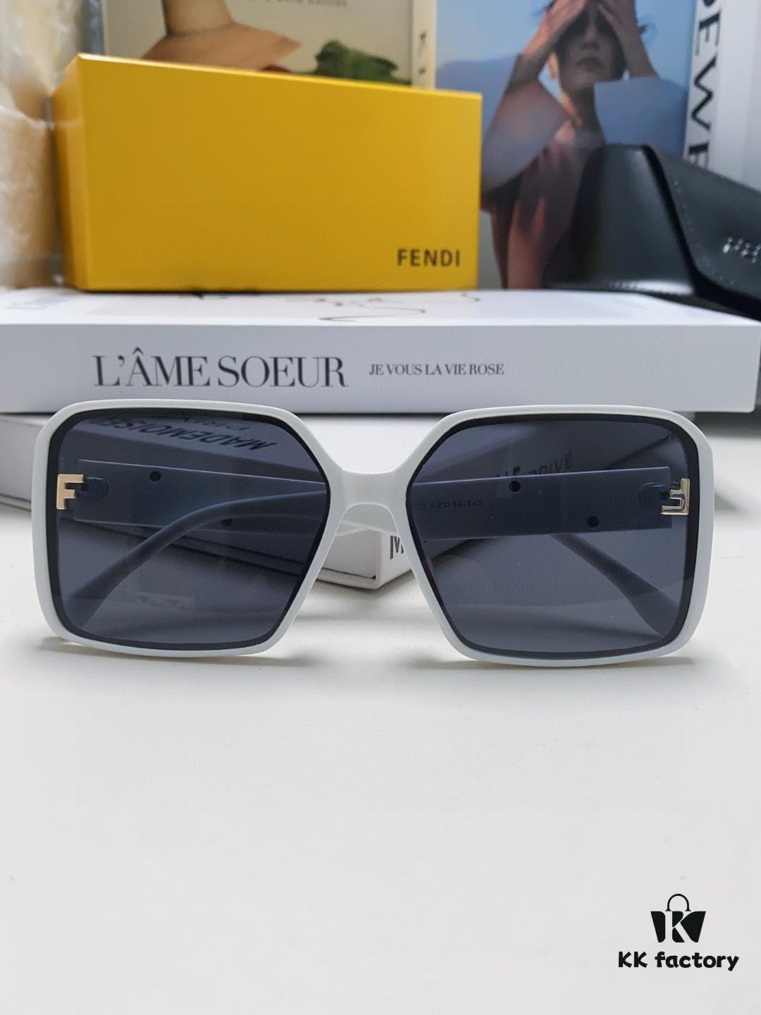 6931fd083a89a121ed54d651 Fendi 2024 New Arrival Trendy European-American Style Square Sunglasses for Women, High-End Fashion UV-Protective Sunglasses In Stock