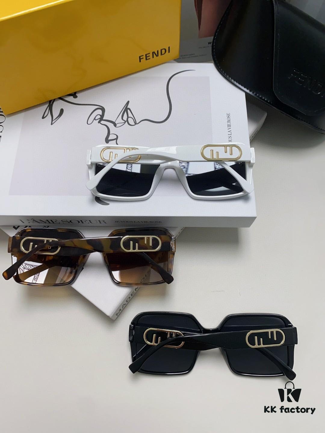6931fd083a89a121ed54d653 Fendi 2024 New Arrival Trendy European-American Style Square Sunglasses for Women, High-End Fashion UV-Protective Sunglasses In Stock