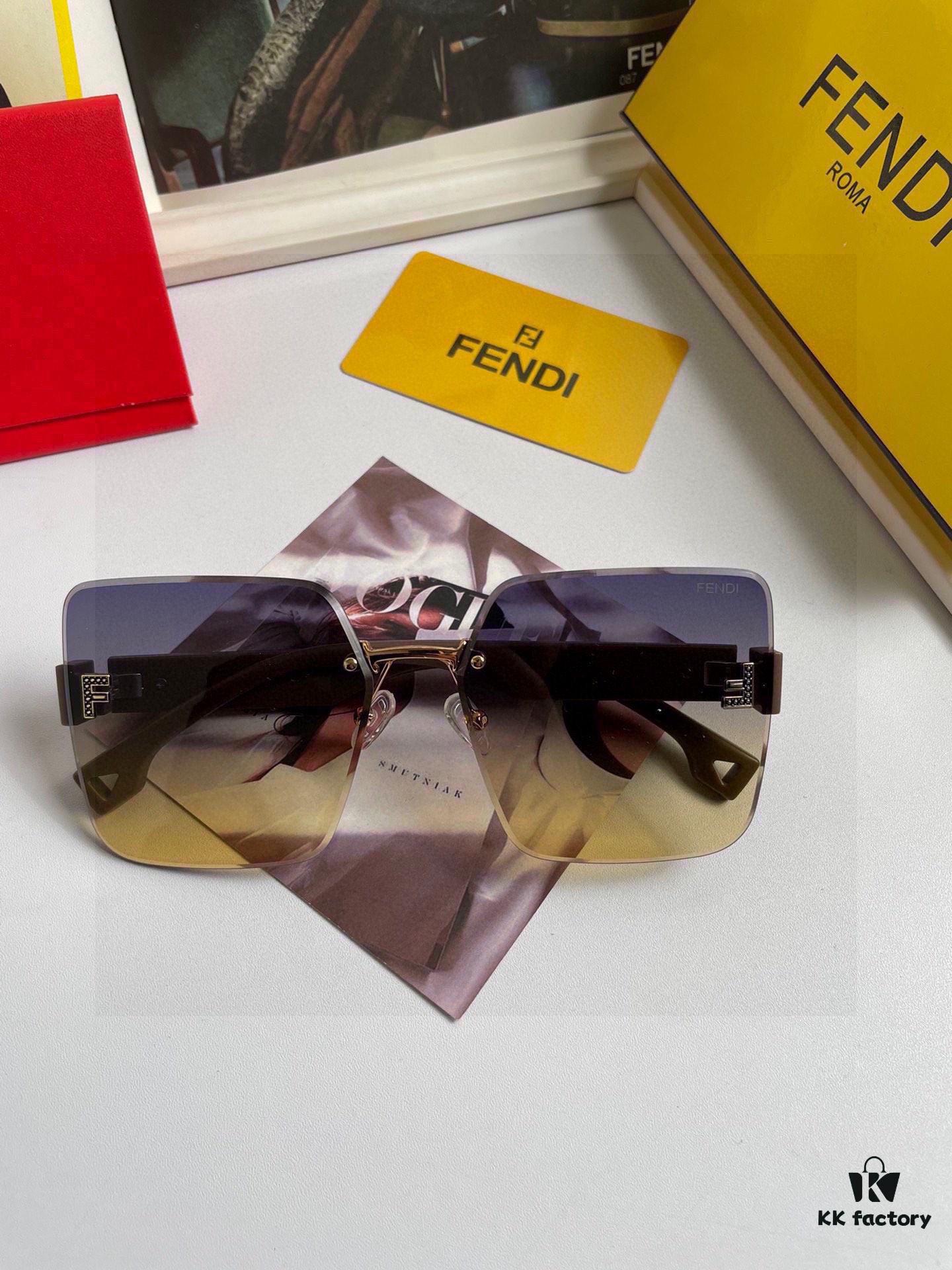 6931fd0e3a89a121ed54d69f Fendi FENDI Women's Sunglasses with High-Definition Nylon Lenses, Fashionable Face-Framing Design, Luxury Style, Model 7237