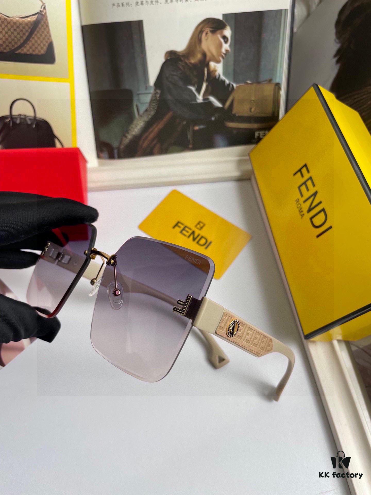 6931fd0e3a89a121ed54d6a2 Fendi FENDI Women's Sunglasses with High-Definition Nylon Lenses, Fashionable Face-Framing Design, Luxury Style, Model 7237