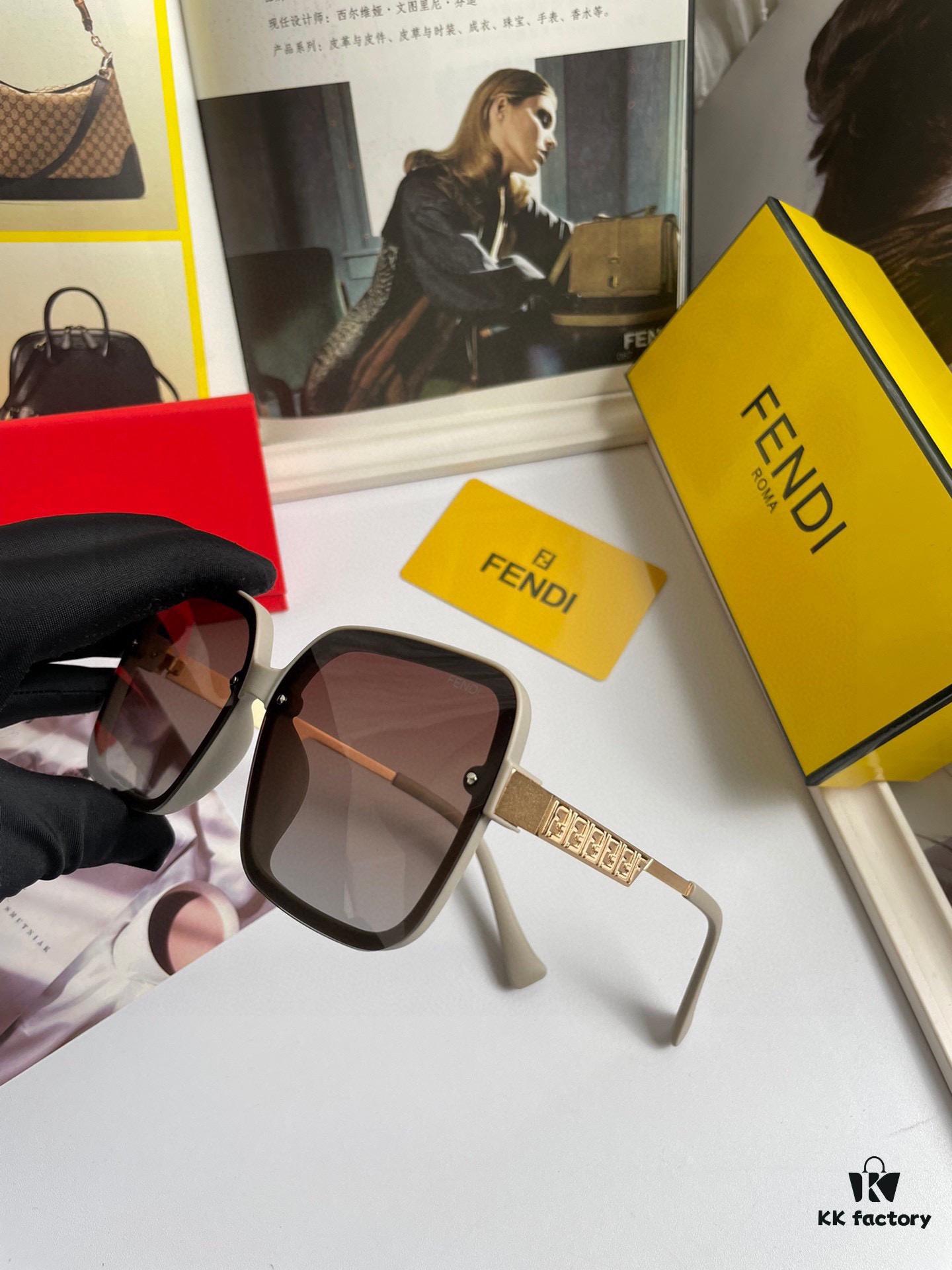 6931fd143a89a121ed54d6ee Fendi Women's Polarized Sunglasses, Fashionable Face-Framing Design, Luxury Style, Model 7233