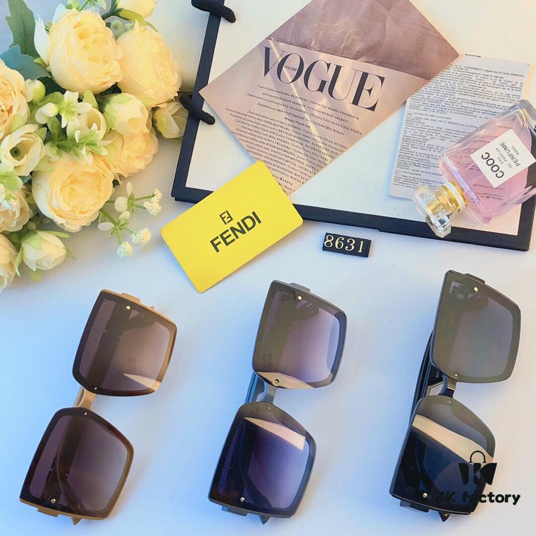 6931fd143a89a121ed54d6f1 Fendi 2024 New Square Oversized Lightweight Luxury Women's Sunglasses, High-End Fashion Streetwear Style Featured on Xiaohongshu